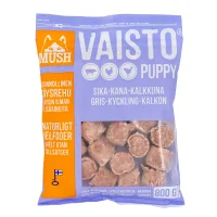 MUSH Vaisto Puppy lyslilla gris kalkun kylling 800 g til hvalpe