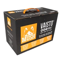 MUSH Vaisto Sort Gris Kylling Lam 10 kg - råfoder til voksne hunde