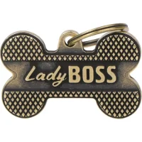 My Family Hundetegn Ben Large Lady Boss Guld
