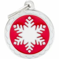 My Family Hundetegn Charm Cirkel Med Snefnug