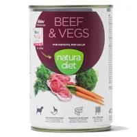 Natura Diet Adult Hund Bøf Vådfoder 400 g - naturligt hundefoder