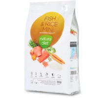 Natura Diet Fisk og Ris Mini Hundefoder 3 kg - Hypoallergenisk