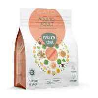 Natura Diet Kattefoder Adult Laks 400 g - tørfoder til voksne katte