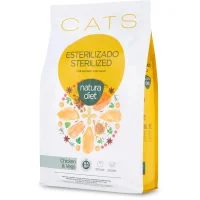 Natura Diet Kattefoder Adult Sterilised Kylling 3 kg - tørfoder til steriliserede katte