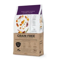 Natura Diet Kornfri And og sød kartoffel 3 kg - kornfrit tørfoder til hunde