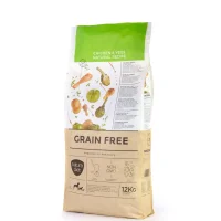 Natura Diet Kornfri Kylling og Grøntsager 12 kg - naturlig energi til voksne hunde