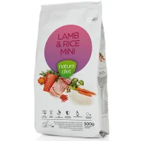 Natura Diet Lam og Ris Mini Hundefoder 500 g - Sundt og naturligt foder til små hunde
