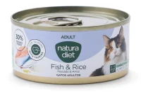 Natura Diet Vådfoder Cat Adult Fish and Rice 85 g