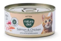 Natura Diet Vådfoder Kitten Salmon and Chicken 85 g