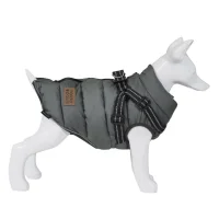 Nordic Paws Vea hundejakke med sele skovgrå 40 cm