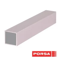 Porsa sølv aluprofil firkantet 36 cm Speciel