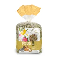 PUUR enghø med blomster 500 g - Duftende hø med naturlig variation