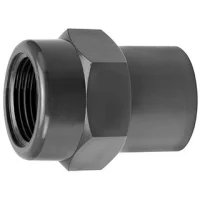 PVC Overgang med indvendigt gevind 20 x 16 x 3/8 tomme