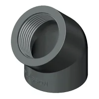 PVC vinkel 45 grader 3/4 tomme (gevind) 25 mm.