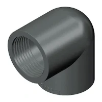 PVC vinkel 90 grader 1 1/4 tomme (gevind) 40 mm.
