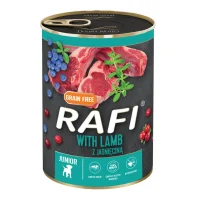 Rafi vådfoder hvalp lammekød med blåbær og tranebær 400 g