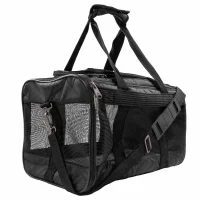 Sherpa Original Deluxe Sort hundetaske Medium 43x28x26,5 cm Max 7kg