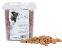 Snackit Semi-Moist Mini Bones med Laks 500 g - bløde hundesnacks