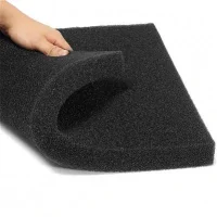 Sort filtersvamp 40 x 50 x 3 cm (Filterskum)