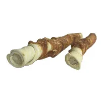 Treattime Tyggepinde med kylling 40 cm 2 stk - store hundesnacks