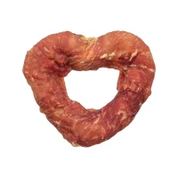 Trixie Denta Fun Heart tyggeben med andebryst Ø8 cm 40 g