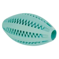 Trixie Denta Fun Rugby ball med mintsmag grøn 11 cm - hundelegetøj