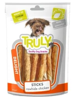 Truly Chicken Jerky Rawhide Twisted 325 g - kyllingejerky med råhud