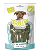 Truly Dog Dental Toothbrush Beef Flavour 90 g - tandbørste-snacks med Bøf