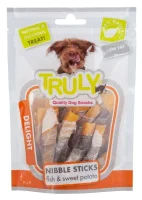 Truly Fish and Sweet Potato 90 g - fisk og sød kartoffel snacks