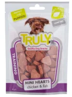 Truly Puppy Mini Hearts 90 g - hvalpesnacks med kylling