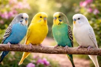 Undulat unge (Melopsittacus Undulatus)