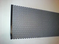 Ventilationsrist (sort) 10 x 100 cm