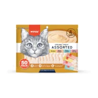 Wanpy Creamy Lickable Assorted 50 pack 700 g - 4 smage