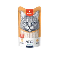 Wanpy Kat Cremet Slikbar Godbid med Kylling og Krabbe 350g (25x14g)