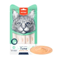 Wanpy Kat Cremet Slikbar Godbid med Tun og Kammusling 70 g