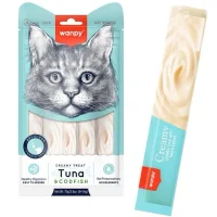 Wanpy Kat Cremet Slikbar Godbid med Tun og Torsk