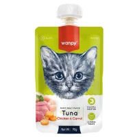 Wanpy kat Meat Paste med tun kylling og gulerod 90 g