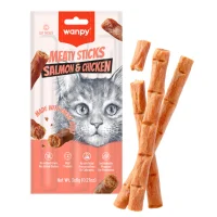 Wanpy Kat Meaty Sticks med Laks og Kylling 3 x 6 g