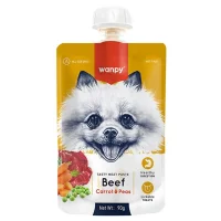 Wanpy Tasty Paste Okse 90 g - cremet belønningsgodbid til hunde