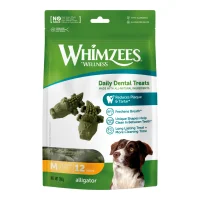 Whimzees Alligator Dental Stick M til mellemstore hunde - Effektivt tyggeben mod plak