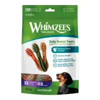 Whimzees Toothbrush Star XS - Naturligt tandrensende tyggeben til små hunde