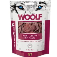 Woolf Hundesnack Bløde Strimler med And