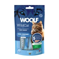 Woolf Wildcat Cream 5 stk - Cremede godbidder med torsk og kylling til katte