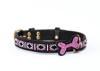 Zinj Rafiki Skinny Halsbånd Large Pink - bredde og støtte til større hunde